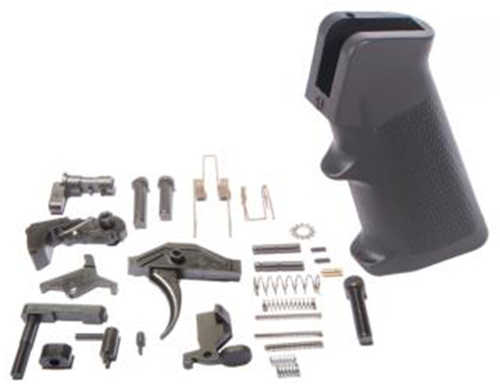 ATI ATIATI15LPKNANO Saf-T-First Lower Parts Kit AR-Platform Black Grip Stock